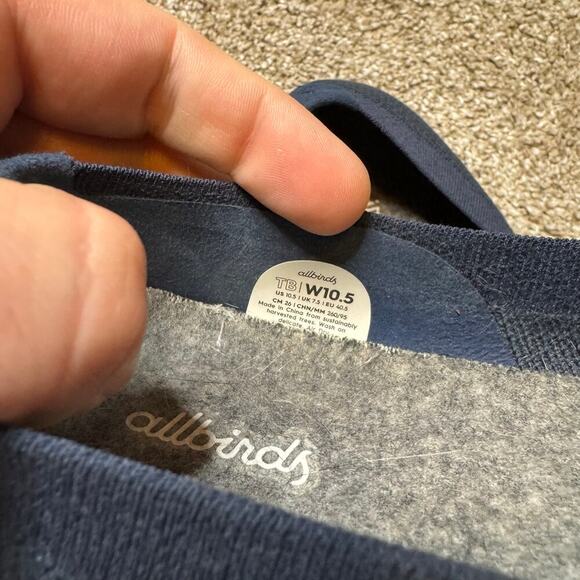Women’s Allbirds Navy Blue Women's Tree Breezers Size 10.5 - Picture 5 of 5